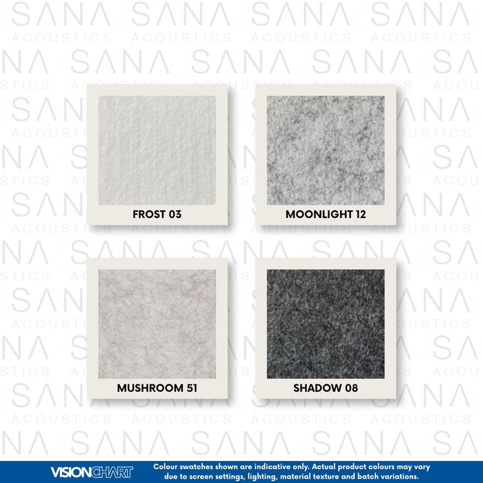 SANA Serenity Desk Screen 24mm Above Desk 1800 x 400 x 300mm