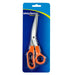 Office Scissors Stainless Steel Single Pack 200mm -Colour Orange