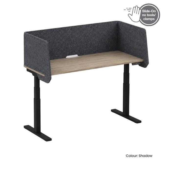 SANA Serenity Desk Screen 24mm Sit-Stand Slider Surround 1500 x 750 x 500mm
