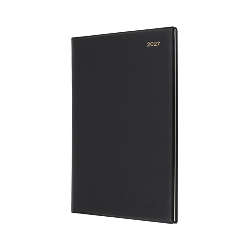2027 Calendar Year Diary/Planner - 12 Month A4 2 Days to a Page - PVC Cover - Collins Belmont Range