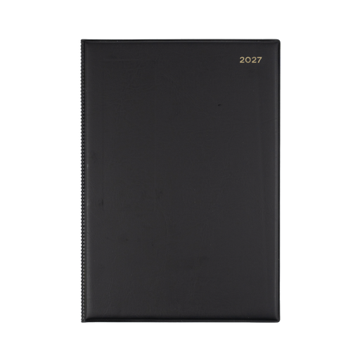 2027 Calendar Year Diary/Planner - 12 Month A4 2 Days to a Page - PVC Cover - Collins Belmont Range