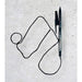 Corded Ballpoint Pen Med 1.0mm, Black, 1 box has 12 Corded pens