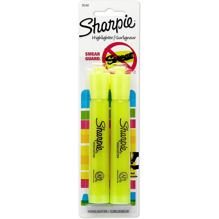 Sharpie Highlighter Yellow Tank - Pack of 2