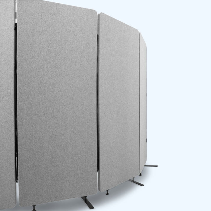 Visionchart ZIP Acoustic Screen Room Divider 3 Panels 1650 x 1830mm Marine