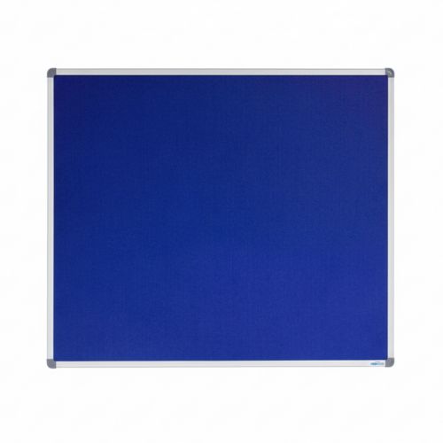 Visionchart Corporate Felt Pinboard Standard Frame 1200 x 1200mm Blue VF1212D