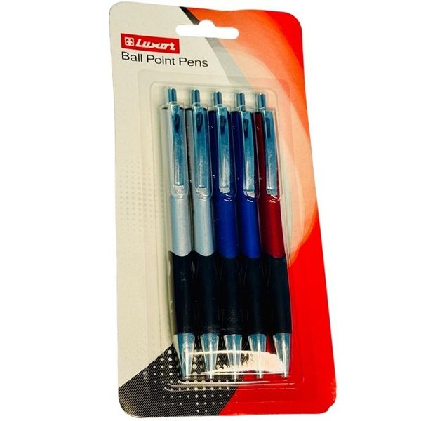 Luxor Ball Point Pens – Smooth Writing Pack of 5