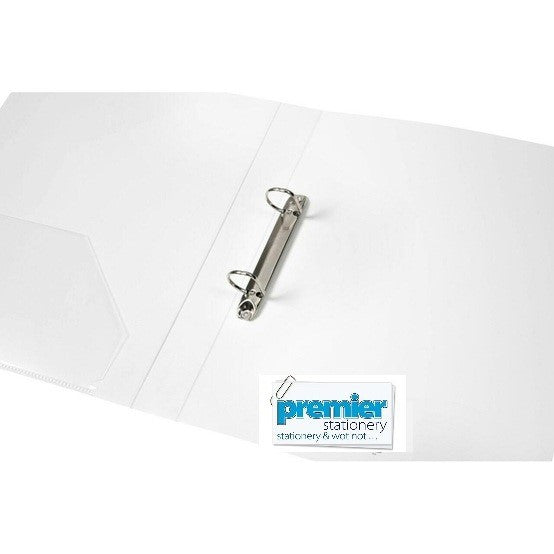 Premier Insert Binder A4 2D 25MM White