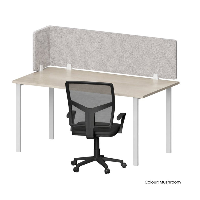 SANA Serenity Desk Screen 12mm Above Desk 1800 x 600+300mm