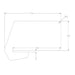 SANA Slide On Acoustic Desk Divider Incline Shadow