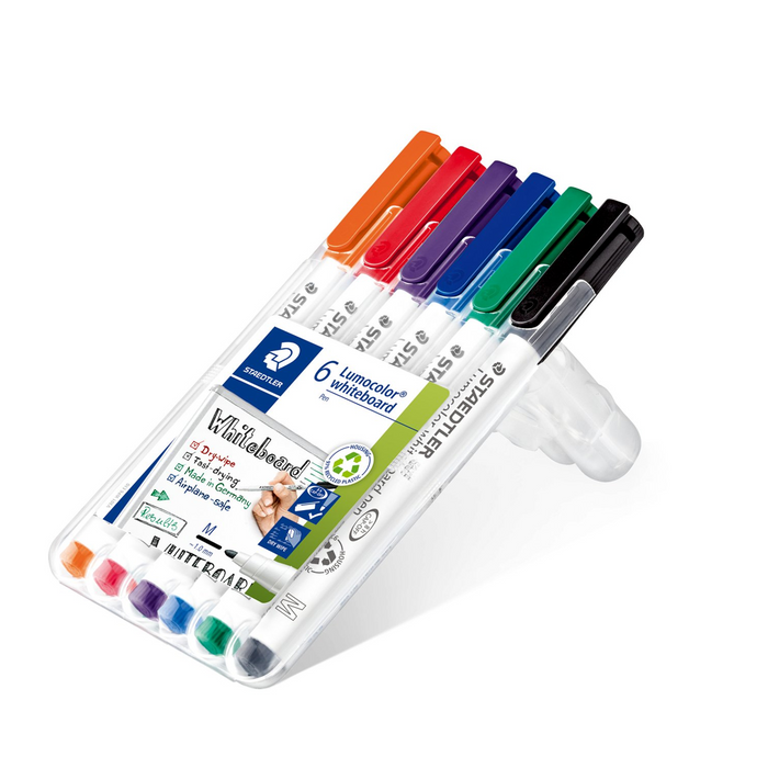 Staedtler Lumocolor Whiteboard Pen Set - 6 Pack