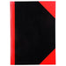 Notebook Hardcover Ruled A7 200 Page Red/Black Ruled pages 100 Leaf Gloss Cover Non-Indexed