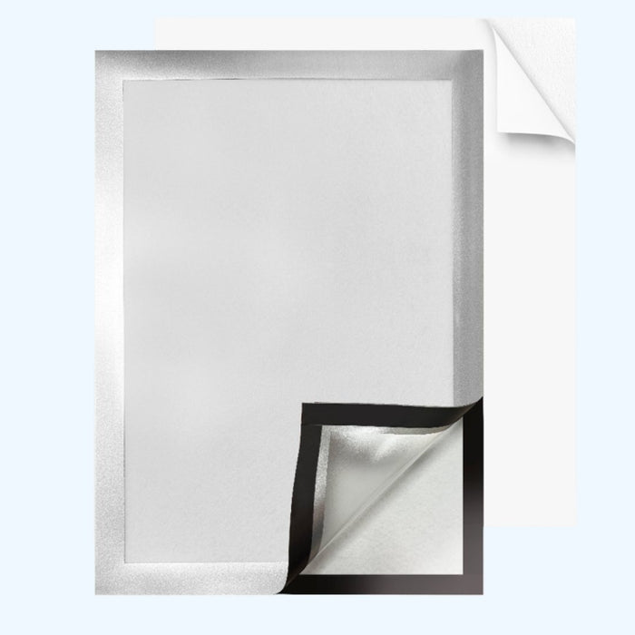 Visionchart Repositionable Message Frame A4 239 x 325mm Silver VRF004