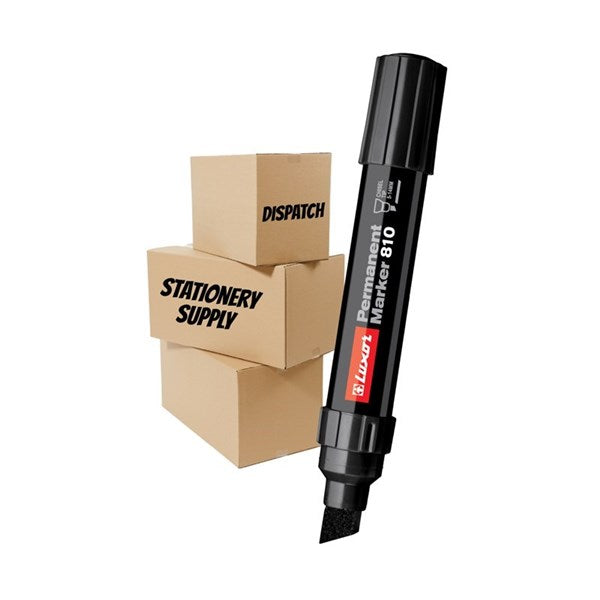 Luxor Jumbo Permanent Marker 810, Black