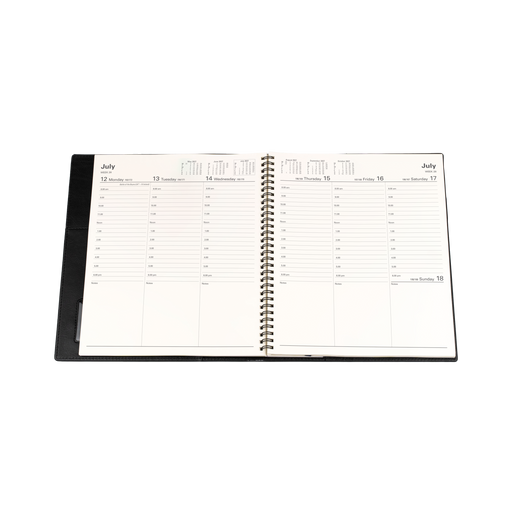 2027 Calendar Year Diary/Planner - 12 Month Quarto Week to View (Vertical) - Soft PU Cover