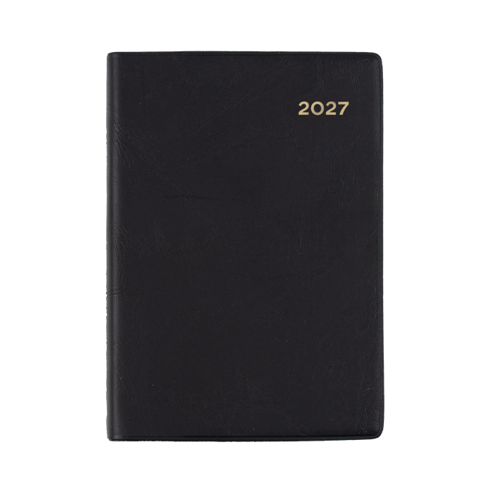 2027 Calendar Year Diary/Planner - 12 Month A7 Week to View - PVC Cover - Collins Belmont Range
