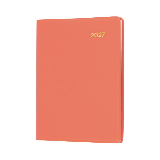 2027 Calendar Year Diary/Planner - 12 Month A7 Week to View w Pencil - PVC Cover - Collins Belmont