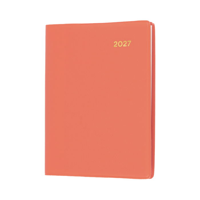 2027 Calendar Year Diary/Planner - 12 Month A7 Week to View w Pencil - PVC Cover - Collins Belmont