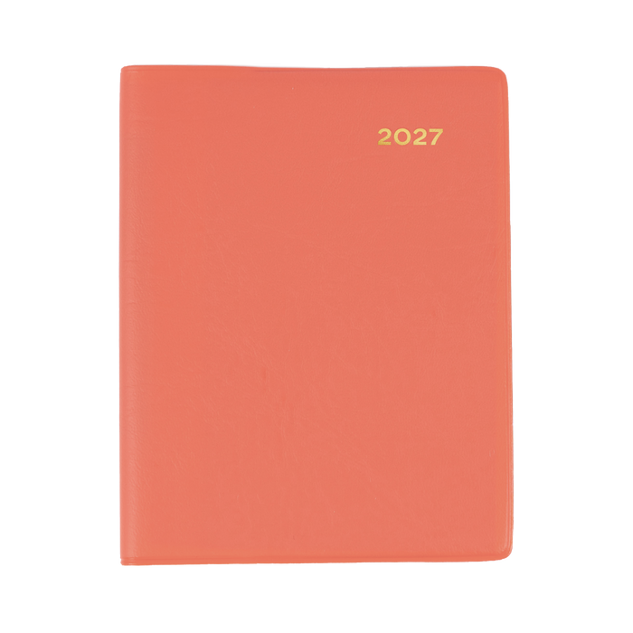 2027 Calendar Year Diary/Planner - 12 Month A7 Week to View w Pencil - PVC Cover - Collins Belmont