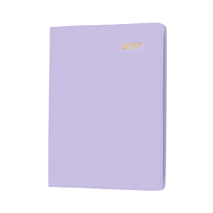 2027 Calendar Year Diary/Planner - 12 Month A7 Week to View w Pencil - PVC Cover - Collins Belmont