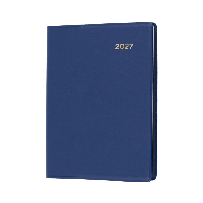 2027 Calendar Year Diary/Planner - 12 Month A7 Week to View w Pencil - PVC Cover - Collins Belmont