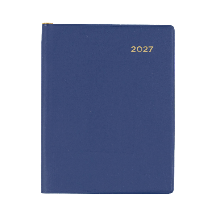 2027 Calendar Year Diary/Planner - 12 Month A7 Week to View w Pencil - PVC Cover - Collins Belmont Range