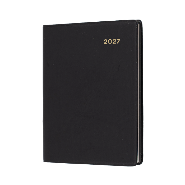 2027 Calendar Year Diary/Planner - 12 Month A7 Week to View w Pencil - PVC Cover - Collins Belmont
