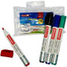 Luxor Whiteboard Marker 760, Assorted Colours, Bullet Point – Wallet of 4 (Buy in Multiples of 12 Wallets)