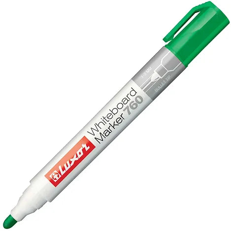 Luxor White Board Marker 760, Green, Bullet Point