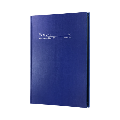 2027 Calendar Year Diary/Planner - 12 Month A4 Week to View - Hard Cover - Collins Kingsgrove Range