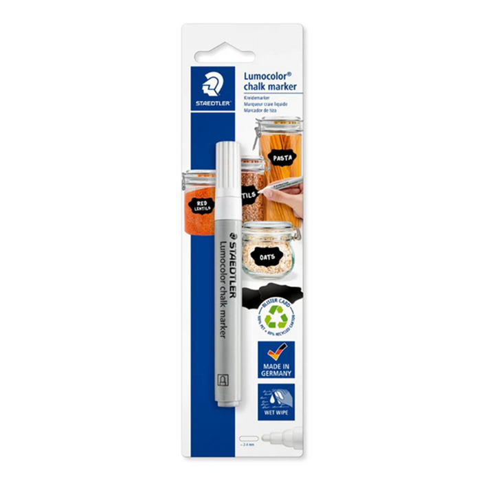 Staedtler 344 Lumocolor Paint Acrylic Marker - White