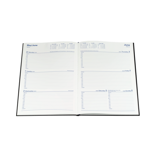 2027 Calendar Year Diary/Planner - 12 Month A4 Week to View - Hard Cover - Collins Sterling Range