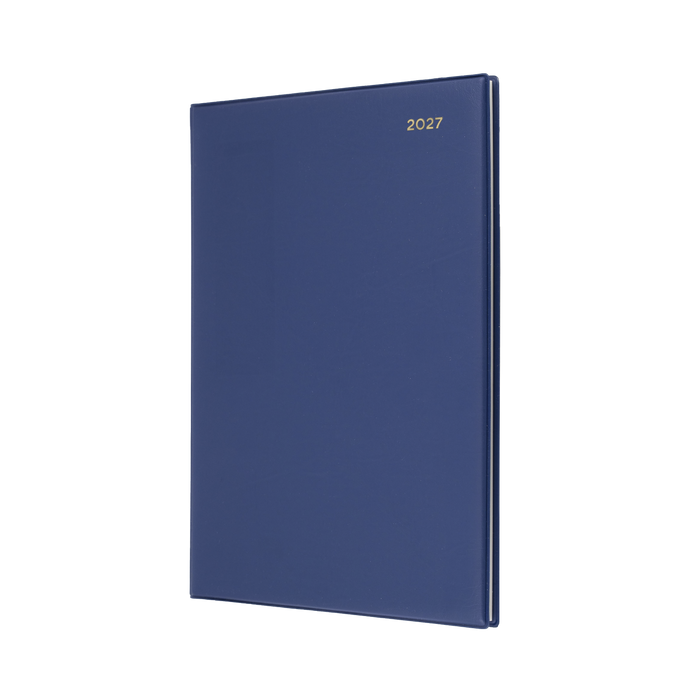 2027 Calendar Year Diary/Planner - 12 Month A4 Week to View - PVC Cover - Collins Belmont Range
