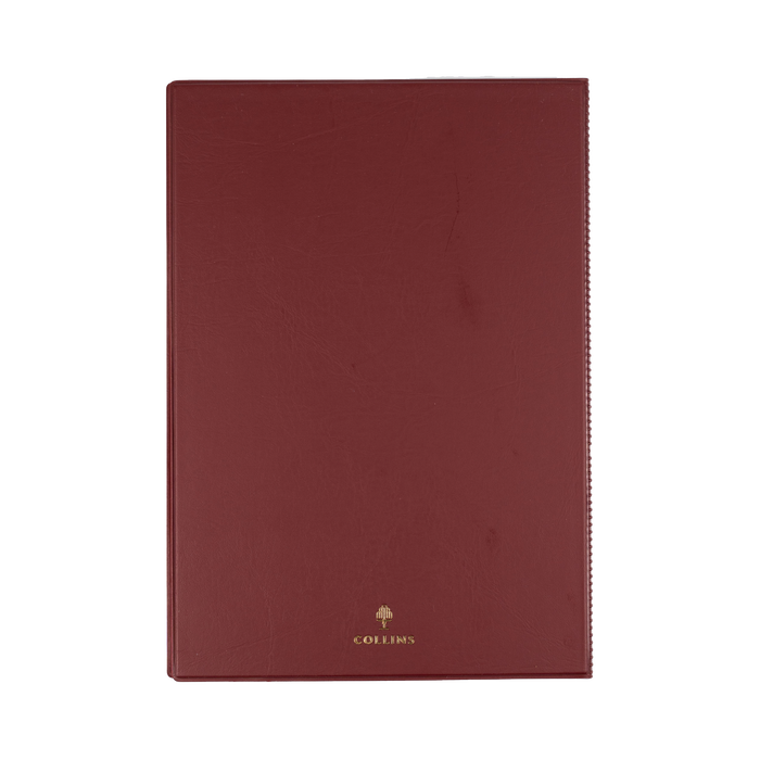 2027 Calendar Year Diary/Planner - 12 Month A4 Week to View - PVC Cover - Collins Belmont Range