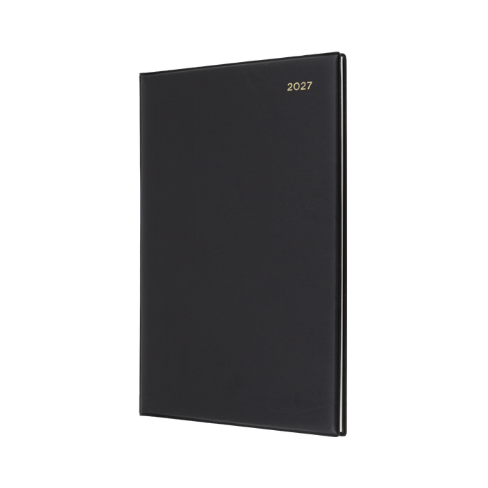2027 Calendar Year Diary/Planner - 12 Month A4 Week to View - PVC Cover - Collins Belmont Range