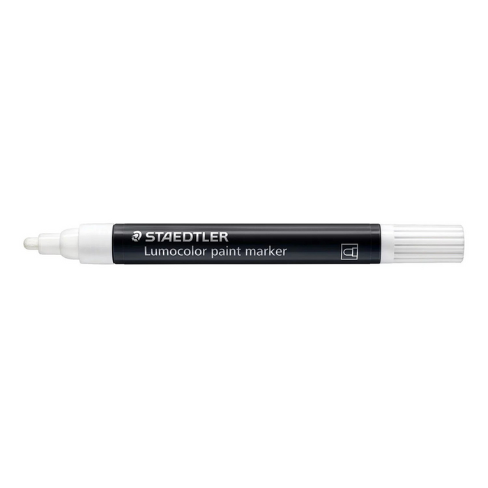 Staedtler 349 Lumocolor Paint Acrylic Marker - White