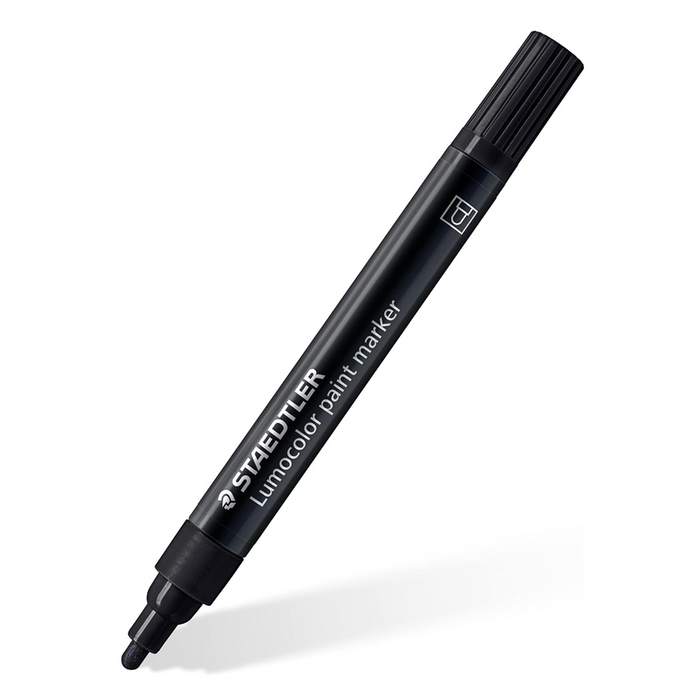 Staedtler 349 Lumocolor Paint Acrylic Marker - Black