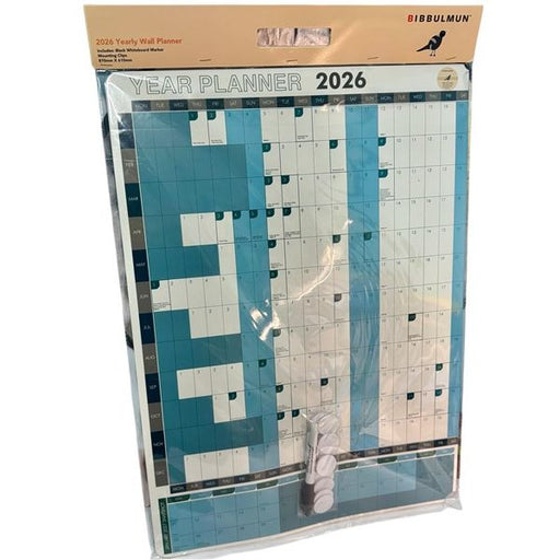 Bibbulmun 2026 Yearly Wall Planner – 870mm x 610mm