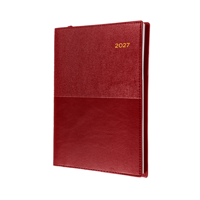 2027 Calendar Year Diary/Planner - 12 Month A6 Week to View - Soft PU Cover - Collins Vanessa Range