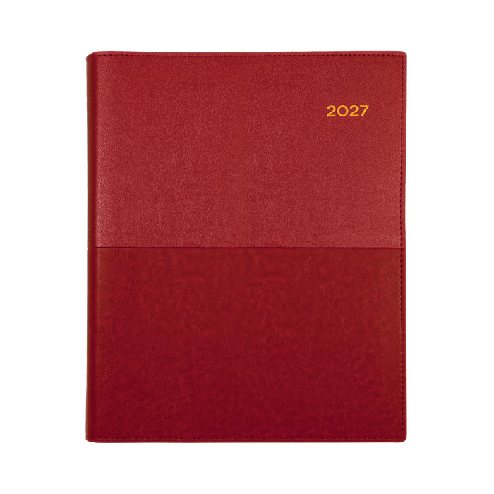 2027 Calendar Year Diary/Planner - 12 Month A6 Week to View - Soft PU Cover - Collins Vanessa Range