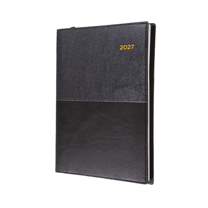 2027 Calendar Year Diary/Planner - 12 Month A6 Week to View - Soft PU Cover - Collins Vanessa Range