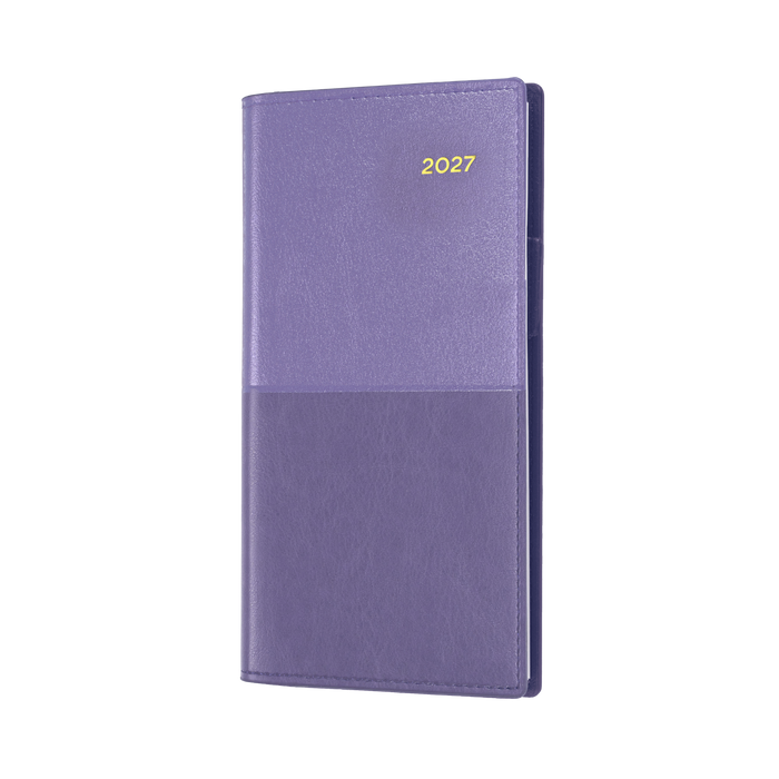 2027 Calendar Year Diary/Planner - 12 Month B6/7 Week to View (Landscape) - Soft PU Cover - Collins