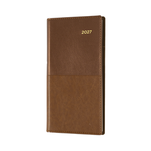 2027 Calendar Year Diary/Planner - 12 Month B6/7 Week to View (Landscape) - Soft PU Cover - Collins