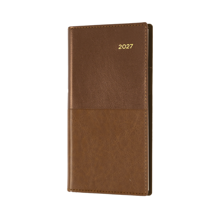 2027 Calendar Year Diary/Planner - 12 Month B6/7 Week to View (Landscape) - Soft PU Cover - Collins