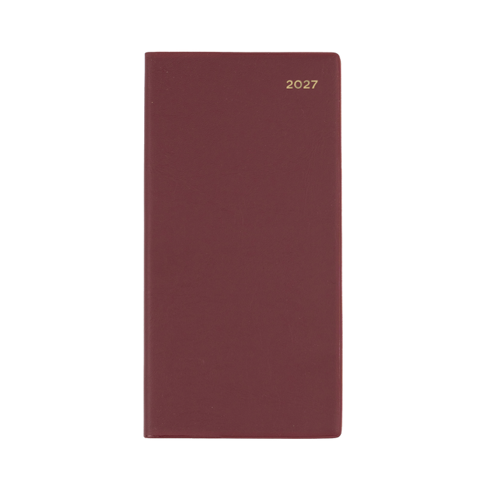 2027 Calendar Year Diary/Planner - 12 Month B6/7 Slimline Week to View - PVC Cover - Collins Belmont Range