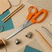 Scissors Handle 8.25 Inches Orange-210mm