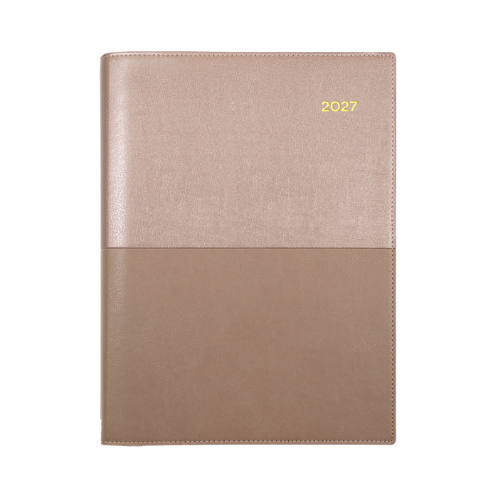 2027 Calendar Year Diary/Planner - 12 Month A5 Week to View - Soft PU Cover - Collins Vanessa Range