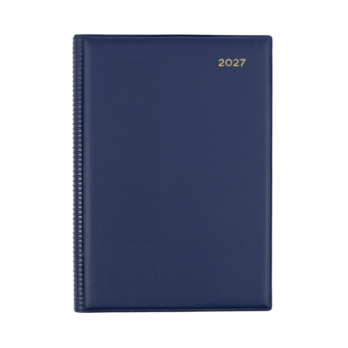 2027 Calendar Year Diary/Planner - 12 Month A5 Week to View - PVC Cover - Collins Belmont Range
