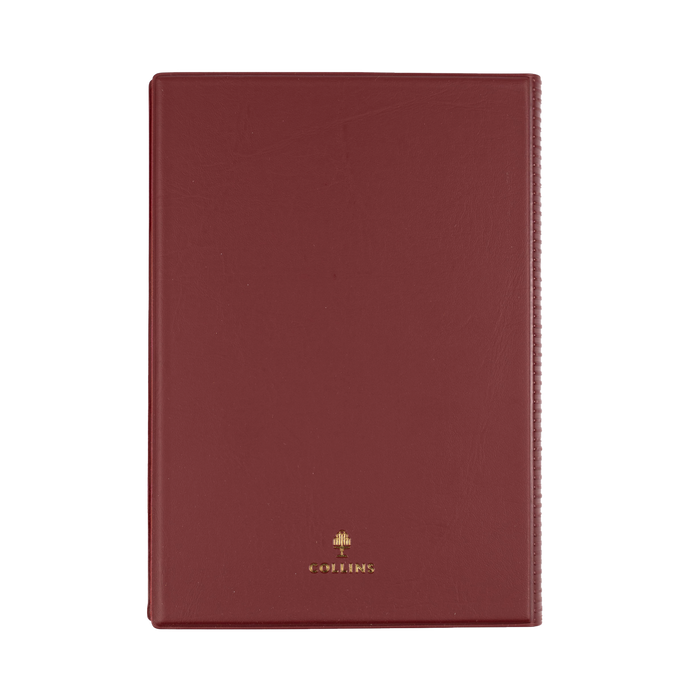 2027 Calendar Year Diary/Planner - 12 Month A5 Week to View - PVC Cover - Collins Belmont Range