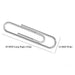 BIBBULMUN Paper Clips – 50mm, Pack of 100, Everyday Office Essentials