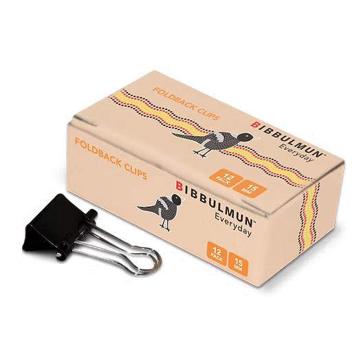 Bibbulmun Foldback Clips 15mm – Pack of 12